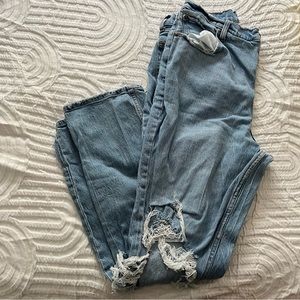 Abercrombie and Fitch The 90s straight ultra rise jeans-curve love